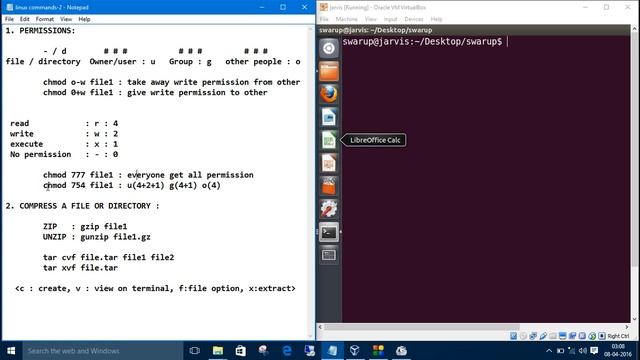 Linux in 11 Minutes: 2. Files Permissions, Compression,Decompression. смотреть онлайн