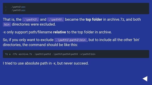 7Zip - Command Line : Exclude folder(s) by wildcard pattern? смотреть онлайн