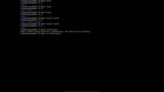 Comando Mkdir rmdir e rm!!! смотреть онлайн