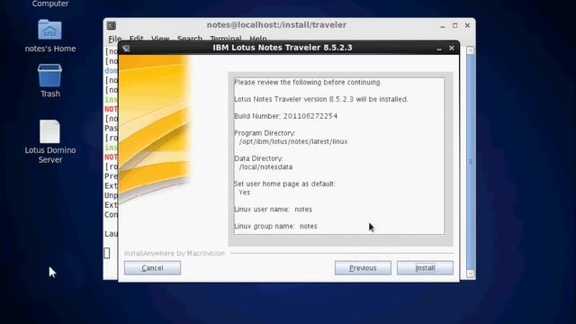 Installing IBM Lotus Traveler on IBM Lotus Domino on CentOS 6 Linux смотреть онлайн