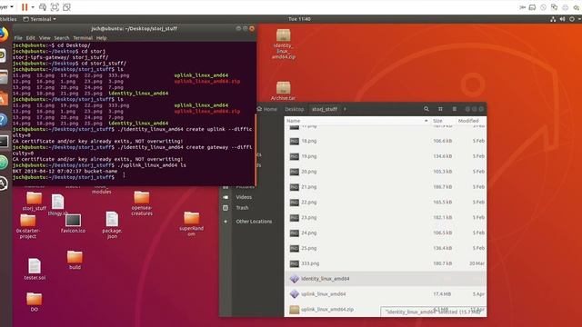 Quick example use of storj s3 buckets, uplink CLI Vanguard launch смотреть онлайн