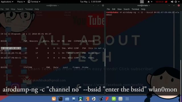 WiFi Jammer Attack With Kali Linux смотреть онлайн