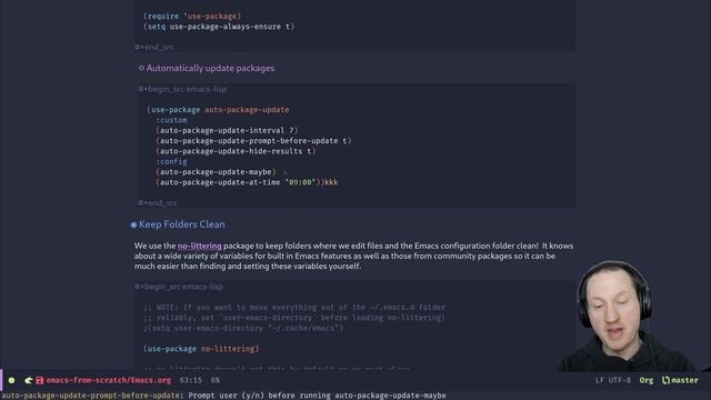 Keeping Your Emacs Packages Up To Date - Emacs From Scratch #11 смотреть онлайн