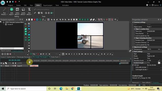 VSDC Tutorial: Custom Motion Graphic Tiles смотреть онлайн