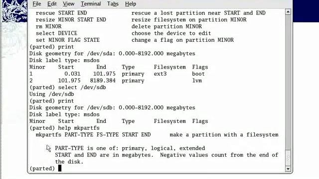 Creating Partitions with GNU parted смотреть онлайн