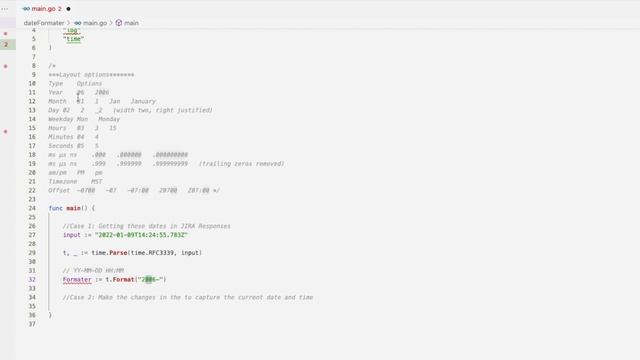 Golang Code - Custom Date Time Implementation смотреть онлайн