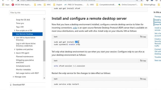 Steps to RDP in to Azure Linux or Ubuntu VM смотреть онлайн