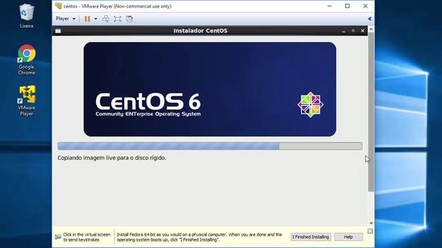 instalação do sistema operacional centOS em um ambiente virtualizado com vmWare смотреть онлайн