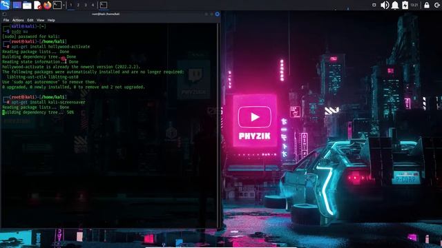 Kali Screen Saver 2022 | How to install Hollywood-Activate in Kali Linux смотреть онлайн