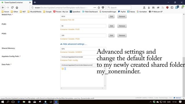 unRaid - change Zoneminder record folder смотреть онлайн