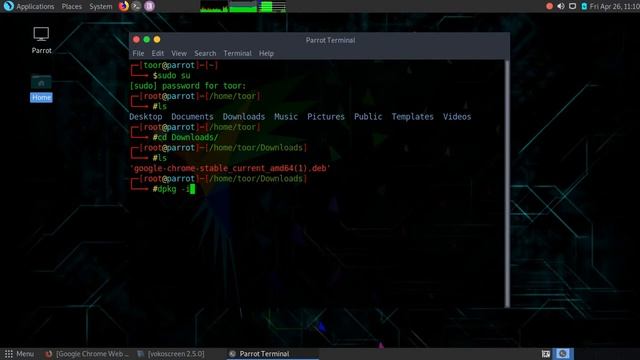 Parrot OS Chrome İnstall (dpkg) смотреть онлайн
