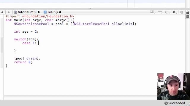 Objective C Programming Tutorial - 21 - switch смотреть онлайн