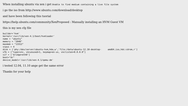 Ubuntu: Ubuntu 12.10, 12.04 "Unable to find medium containing a live file system" смотреть онлайн