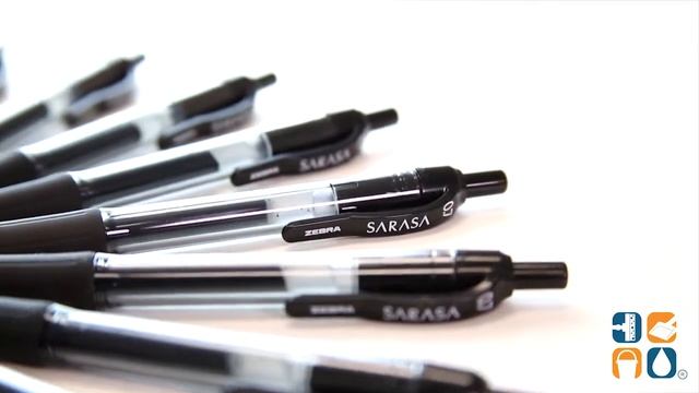 Zebra Sarasa Retractable Gel Pen, Black Ink, Medium, Dozen смотреть онлайн