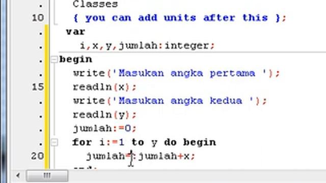 Tutorial Pascal - Membuat Program Perkalian Tanpa Kali (*) смотреть онлайн