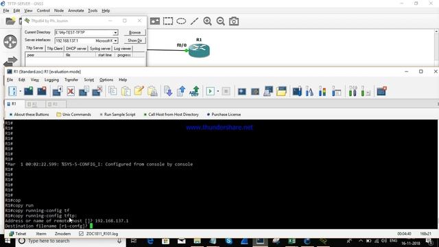 How to Backup and Restore Config in Cisco devices in GNS3 || [TAMIL] смотреть онлайн