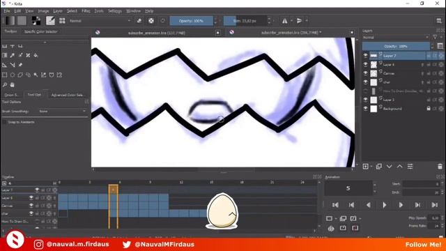 How to Animate in Krita - Beginner Digital Drawing and Animation Tutorial смотреть онлайн