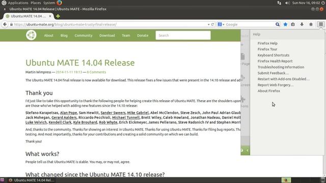 Ubuntu MATE 14.04 LTS смотреть онлайн