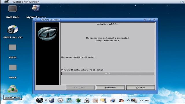 Install ICAROS ( AMIGA OS like ) On your PC Hardware ( I386 ) смотреть онлайн