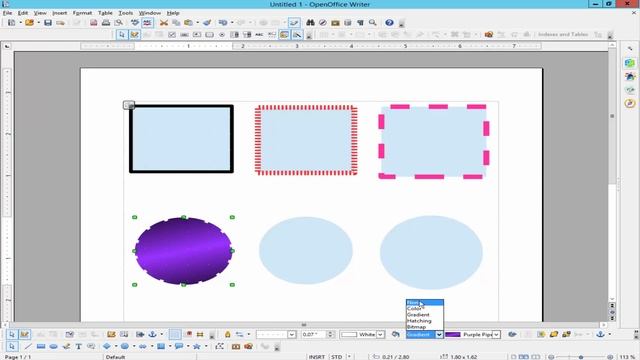 How to add border to shape in OpenOffice Writer смотреть онлайн