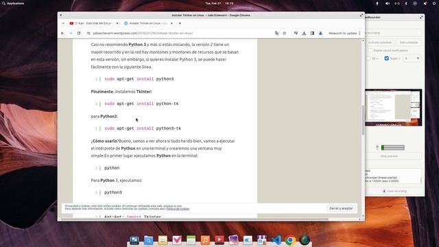 COMO INSTALAR TKINTER en python UBUNTU смотреть онлайн