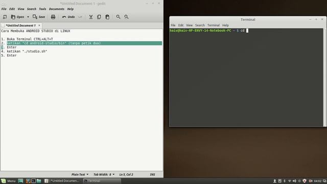 Cara Membuka ANDROID STUDIO di LINUX смотреть онлайн