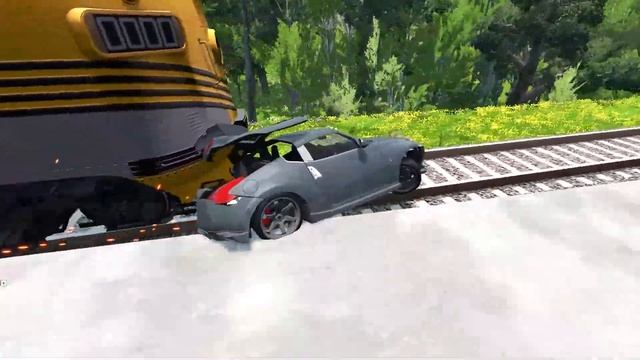 Cars vs Rails part 2 – BeamNG.Drive смотреть онлайн