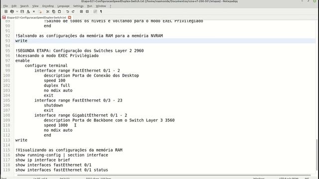 📡 021 Configuração do Speed, Duplex e MDIX no Switch - Laboratório Prático Cisco CCNAv7 200-301 смотреть онлайн