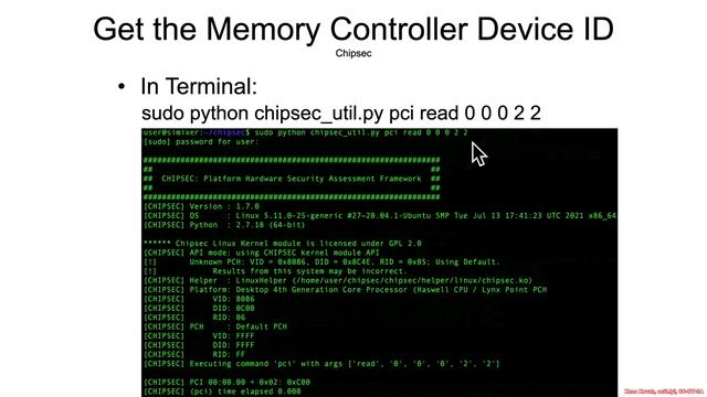 Arch4001 Intel Firmware Attack & Defense: 02 Chipsets 04 DRAM Controller DeviceID Lookup смотреть онлайн