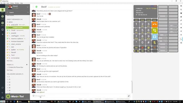 Using the Infinity One client смотреть онлайн