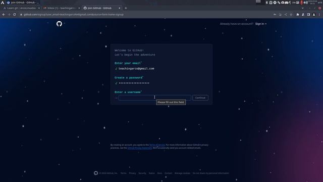 ArcoLinux : 3923 Learning git - 1 - create a gmail account - create a github account смотреть онлайн