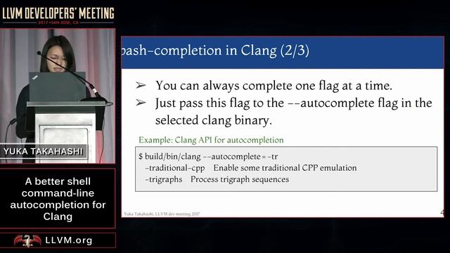 2017 LLVM Developers’ Meeting: Y. Takahashi “A better shell command-line autocompletion for clang” смотреть онлайн