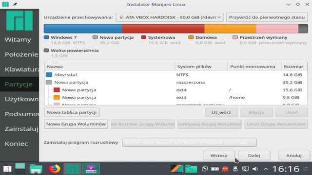 Instalacja Linux Manjaro obok systemu Windows смотреть онлайн