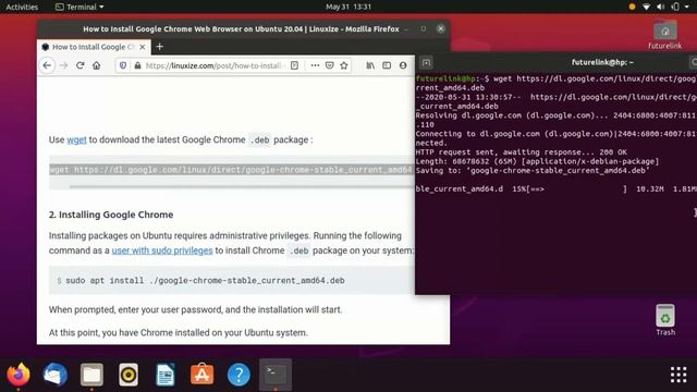How to install Google Chrome in Ubuntu using Terminal | Ubuntu 20.04 |Google Chrome |Easy method | смотреть онлайн