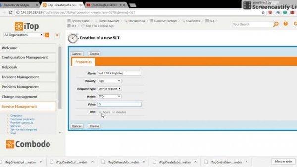 iTop Combodo Create SLTs 10.1 of 11