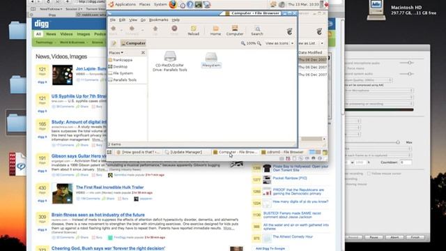 Parallels Tools in Ubuntu 7.04 смотреть онлайн