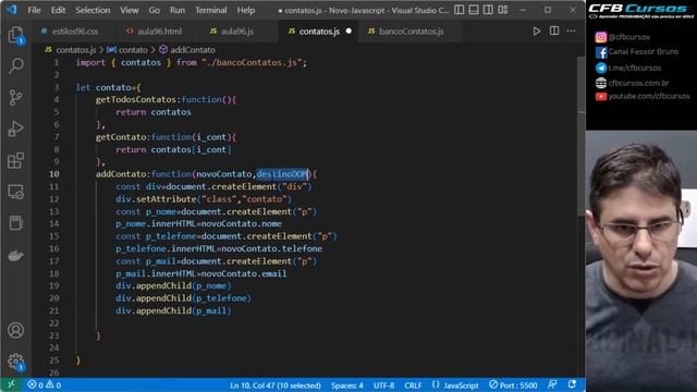 Aprendendo trabalhar com módulos em Javascript #P5 - Curso de Javascript - Aula 96 смотреть онлайн