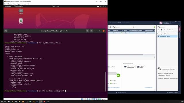 How to configure Check Point Gateway using Ansible смотреть онлайн