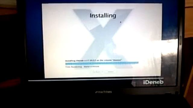 eMachines E520 OSX86 iDeneb 10.5.5 (I) смотреть онлайн