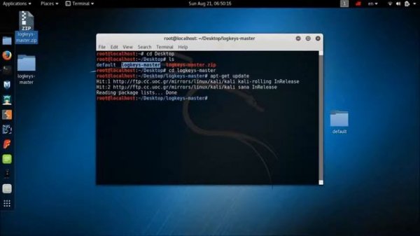 How to install keylogger in kali linux 2017
