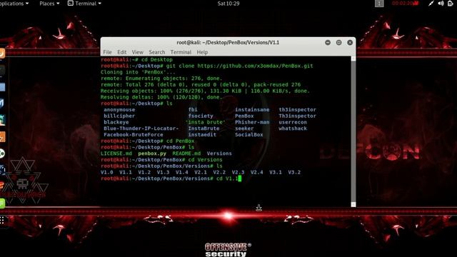 Kali linux - PenBox A Penetration Testing Framework || TN Dark Army's смотреть онлайн