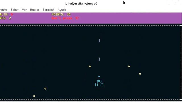 Game with C and ncurses library смотреть онлайн