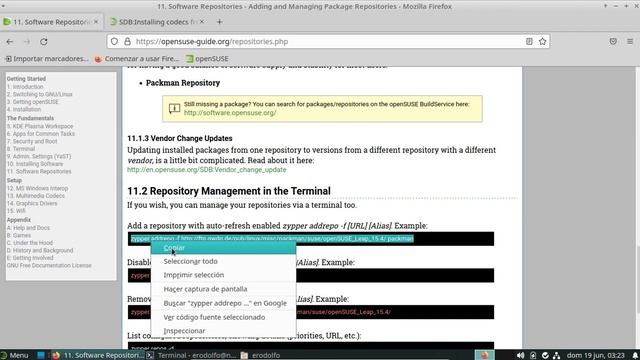 Reproducir video con VLC, audio mp3, leer archivos de ofimática en openSUSE Leap 15.4 смотреть онлайн