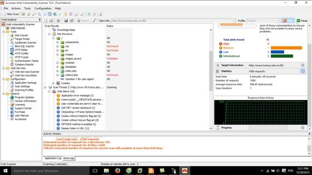 Sử dụng công cụ Acunetix Web Vulnerability Scanner смотреть онлайн