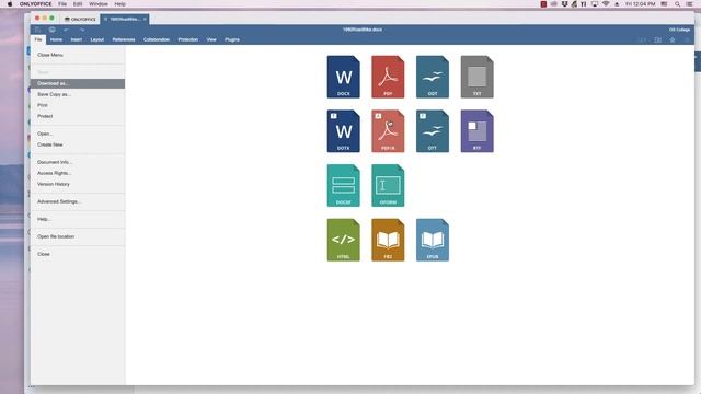 OnlyOffice: Exporting a PDF смотреть онлайн