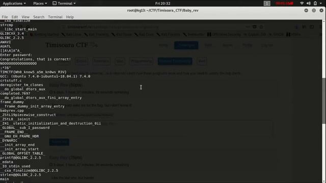 Timisoara CTF | babyrev (strings) смотреть онлайн
