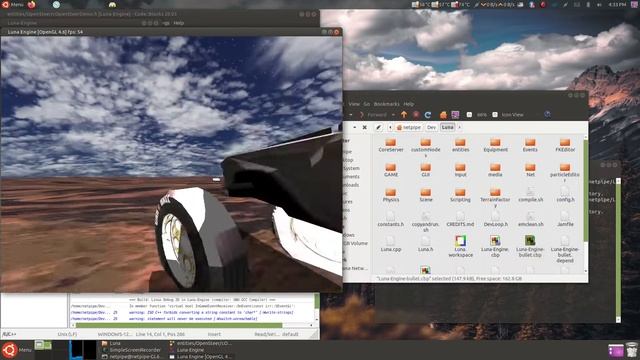 Luna Game Engine fresh compile on linux смотреть онлайн
