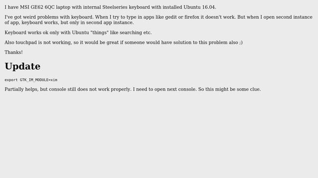 Ubuntu: Ubuntu 16.04 MSI Steelseries keyboard doesnt work properly смотреть онлайн