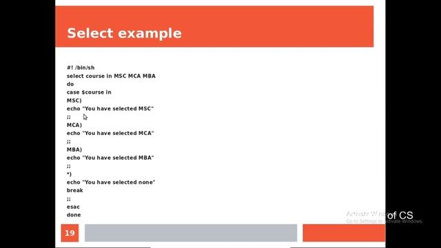 Tutorial: Use of select loop for Menu Driven Program (Linux Shell Script) смотреть онлайн