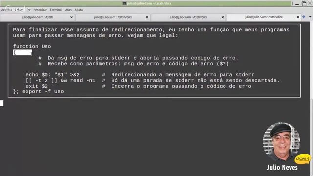 Workshop "Os Segredos do Shell", parte 5, com o Prof. Julio Neves смотреть онлайн